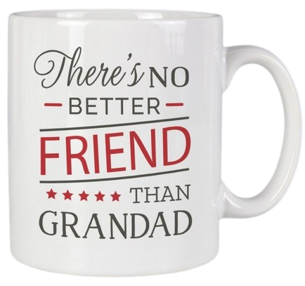 Personalised "No Better Friend Than Grandad" Mug