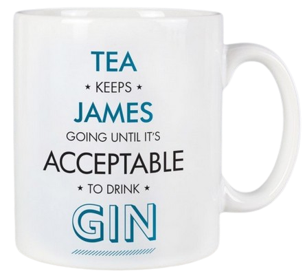 Personalised Acceptable To Drink Mug