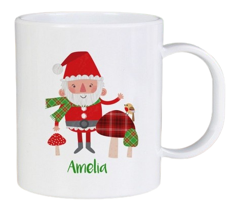 Christmas Toadstool Santa Mug